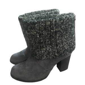 Muk Luks‎ Cass Gray Knit Ankle Boots Womens 7